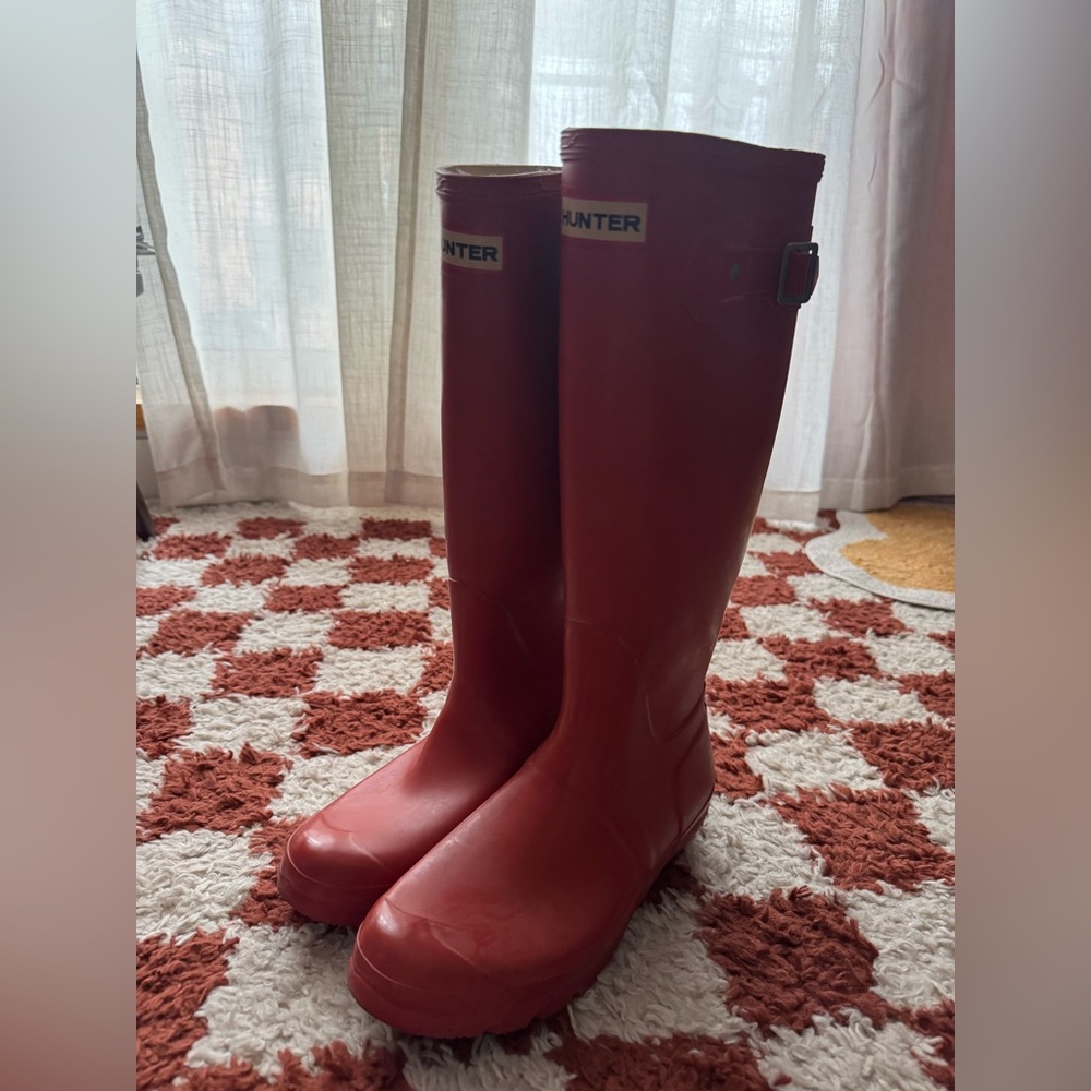 Hunter Original Red Boots size 7